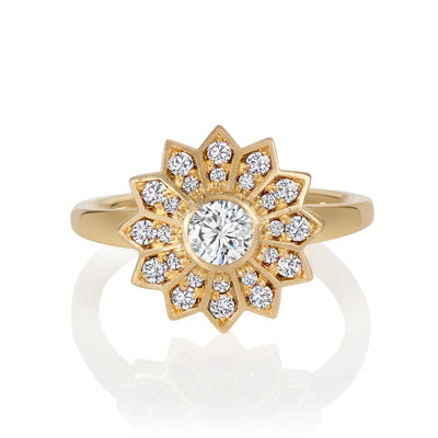 Pushpa Star Diamond Ring - Flora Bhattachary Fine Jewellery