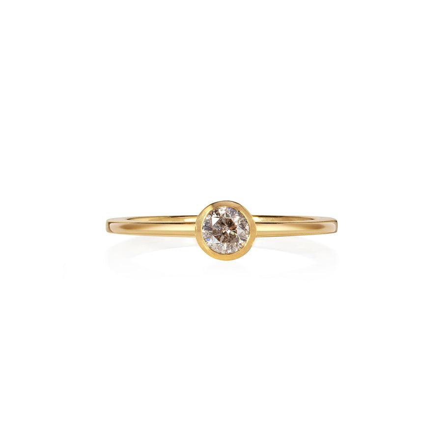Ravi Champagne Engagement Ring - Flora Bhattachary Fine Jewellery