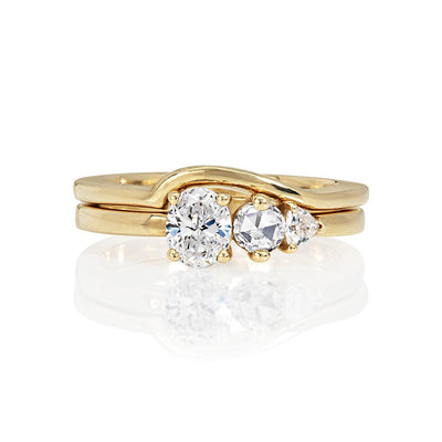 White Diamond Engagement Ring - Flora Bhattachary Fine Jewellery