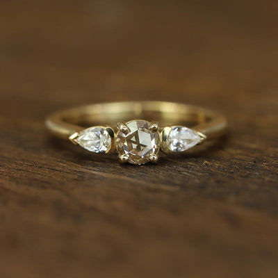 Champagne Diamond Engagement Ring - Flora Bhattachary Fine Jewellery