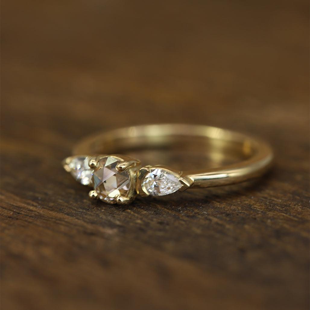 Champagne Diamond Ring - Flora Bhattachary Fine Jewellery