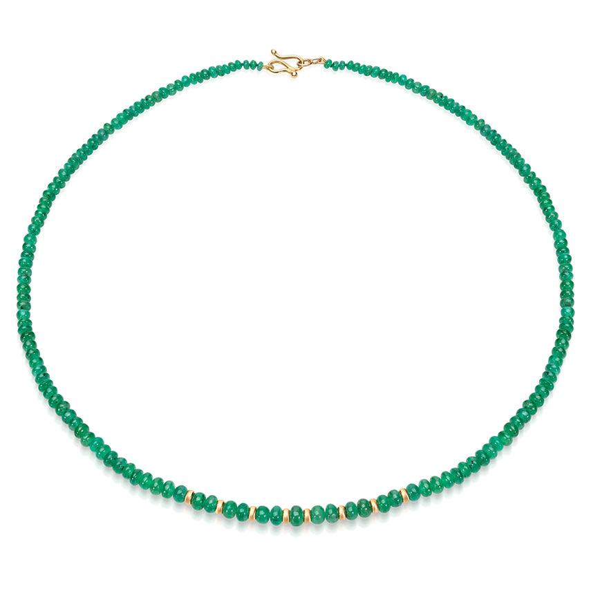 Emerald Bead Necklace 