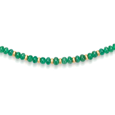 Emerald Bead Necklace - Flora Bhattachary Fine Jewellery