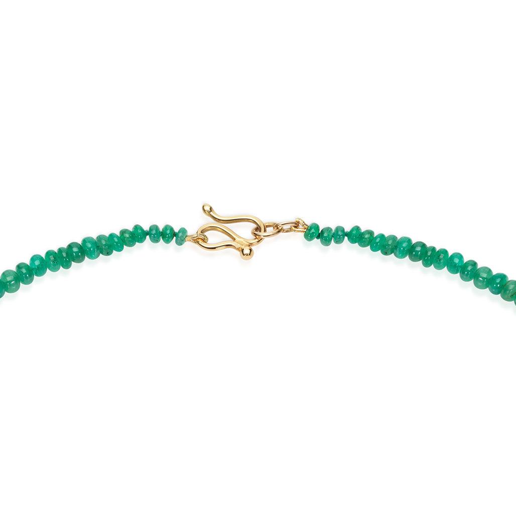 Temple Emerald Bead Necklace - Flora Bhattachary Fine Jewellery